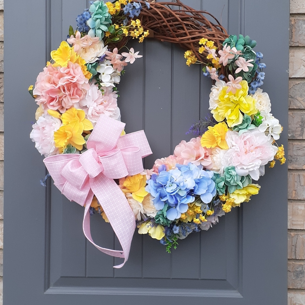 Spring Floral Wreath